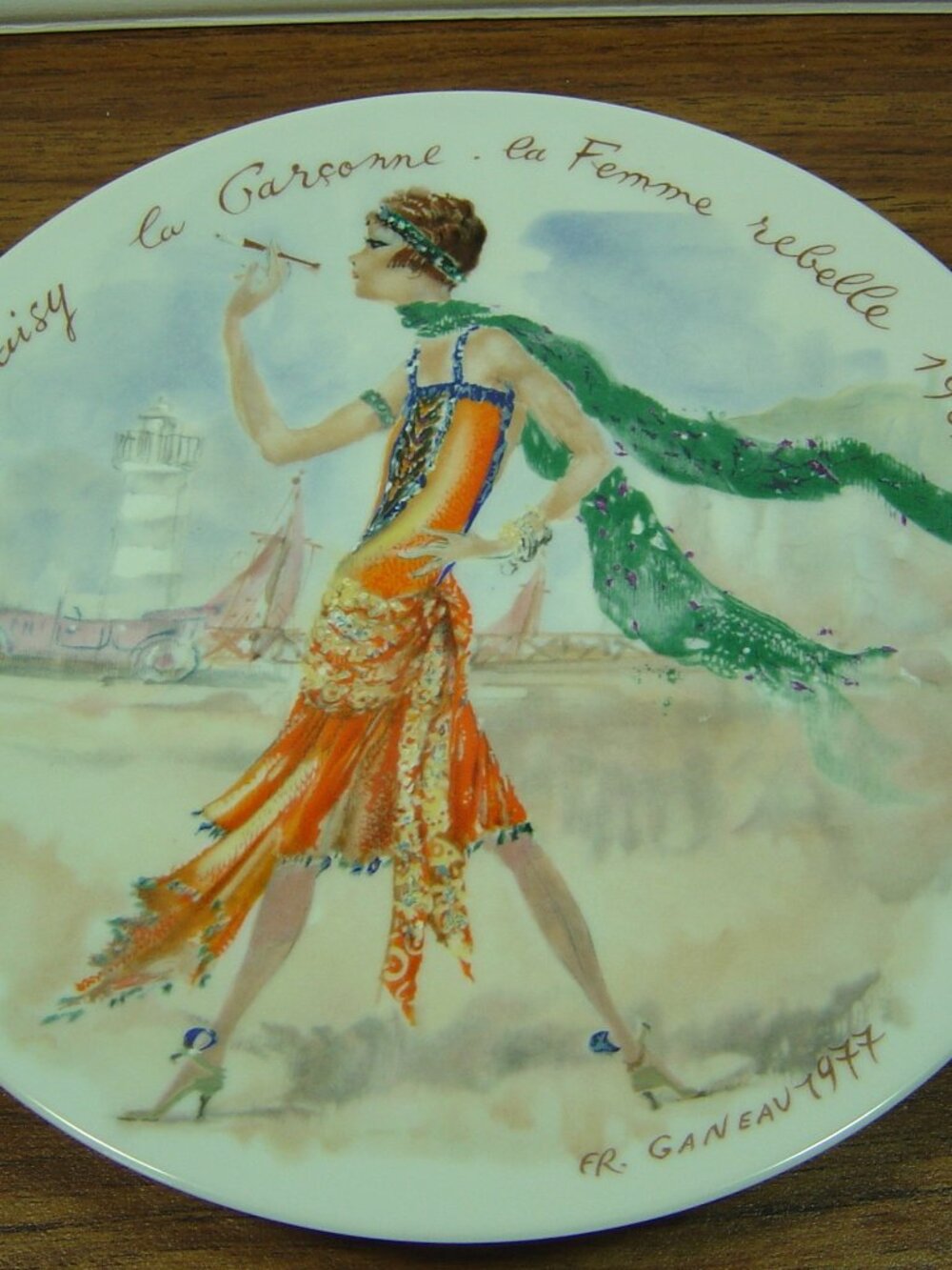 D'ARCEAU-LIMOGES collector plate-Women of the Century-1925